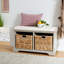 Banc de rangement rembourré à casiers Briananthony-864738019