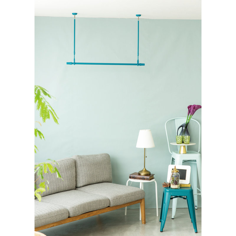 Séchoir à fixation au plafond bleu-vert