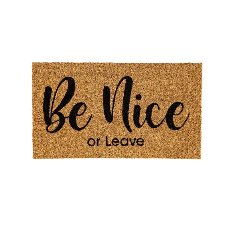 Tapis de porte d'extérieur antidérapant de 28 po x 16 po Ethellee