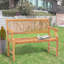 Ryne Outdoor Teak Bench