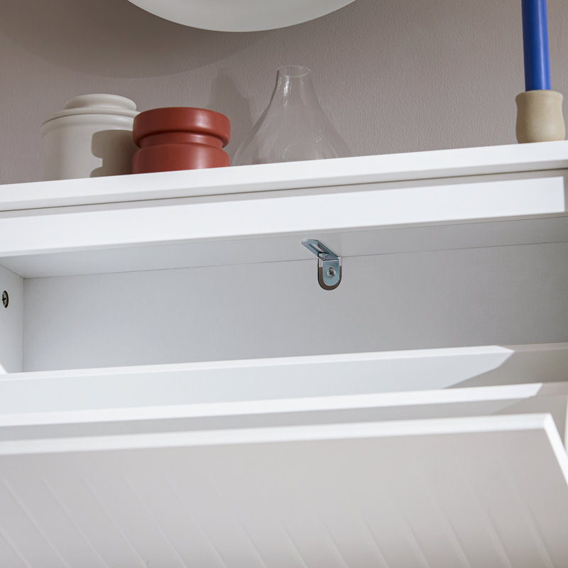 Shoe Storage Cabinet, White, 2
