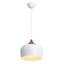 Luminaire suspendu moderne dôme blanc 11,8 pouces