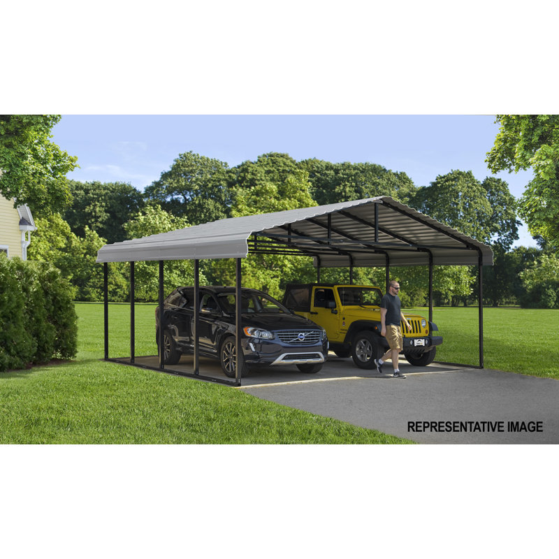 Galvanized Steel Carport, 20X29X9