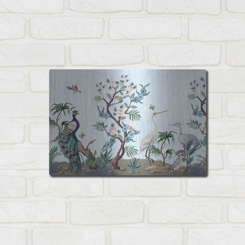 «Florida Bird Garden Crop» par Luxe, H 12 po x l 16 po