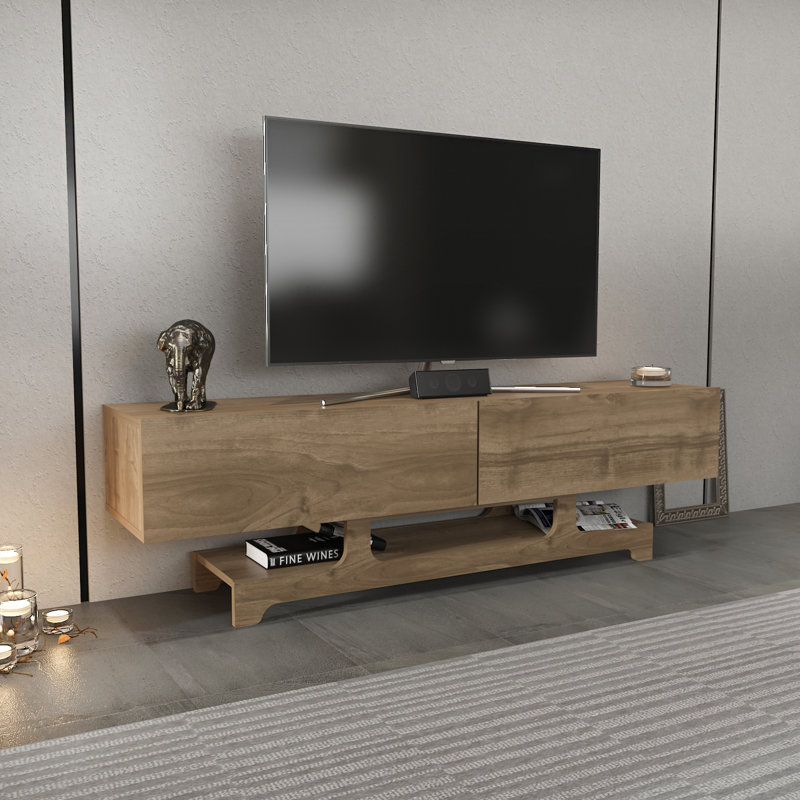 Tera TV Unit for TVs up to 71”, Walnut