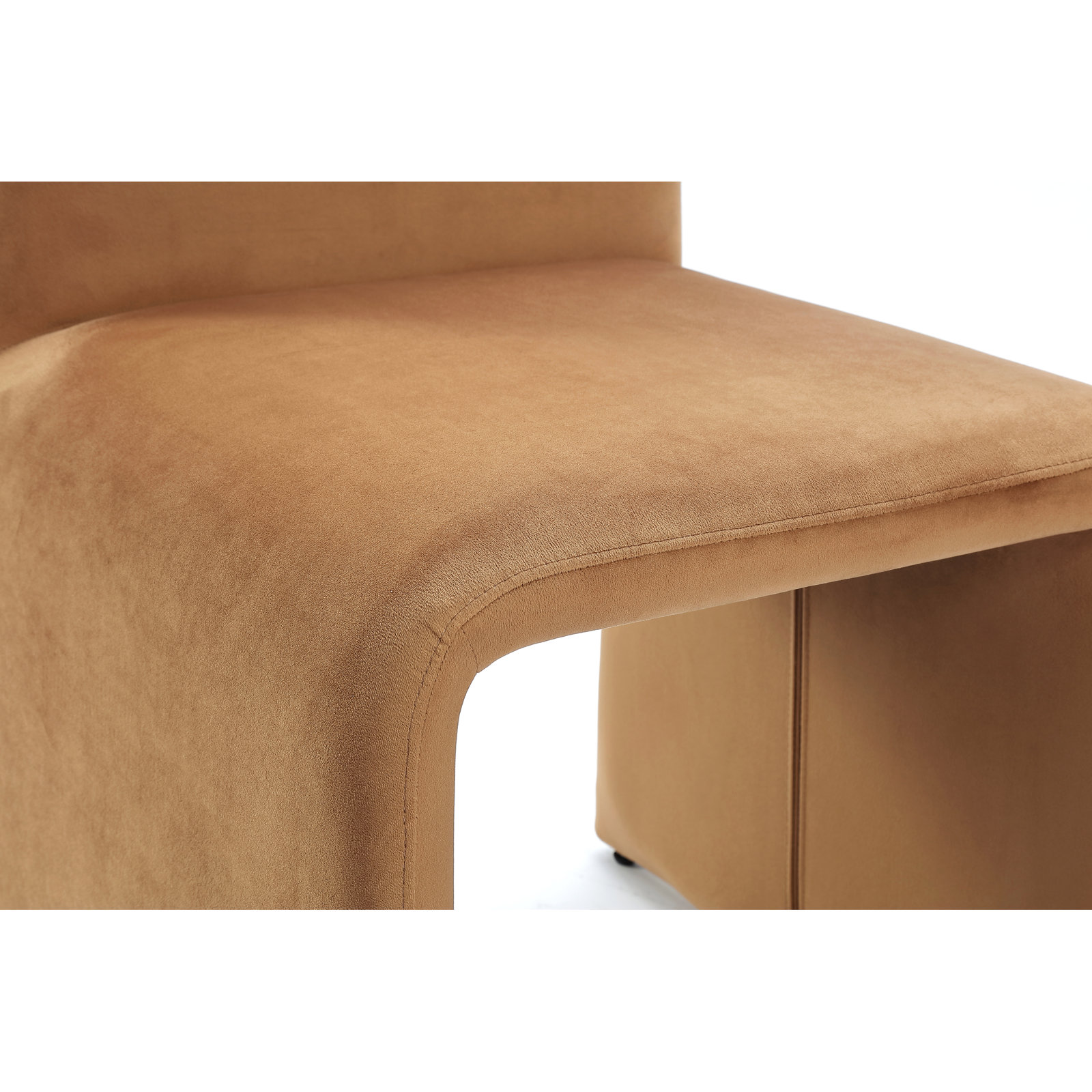 Odelia Velvet Dining Chair, Whiskey