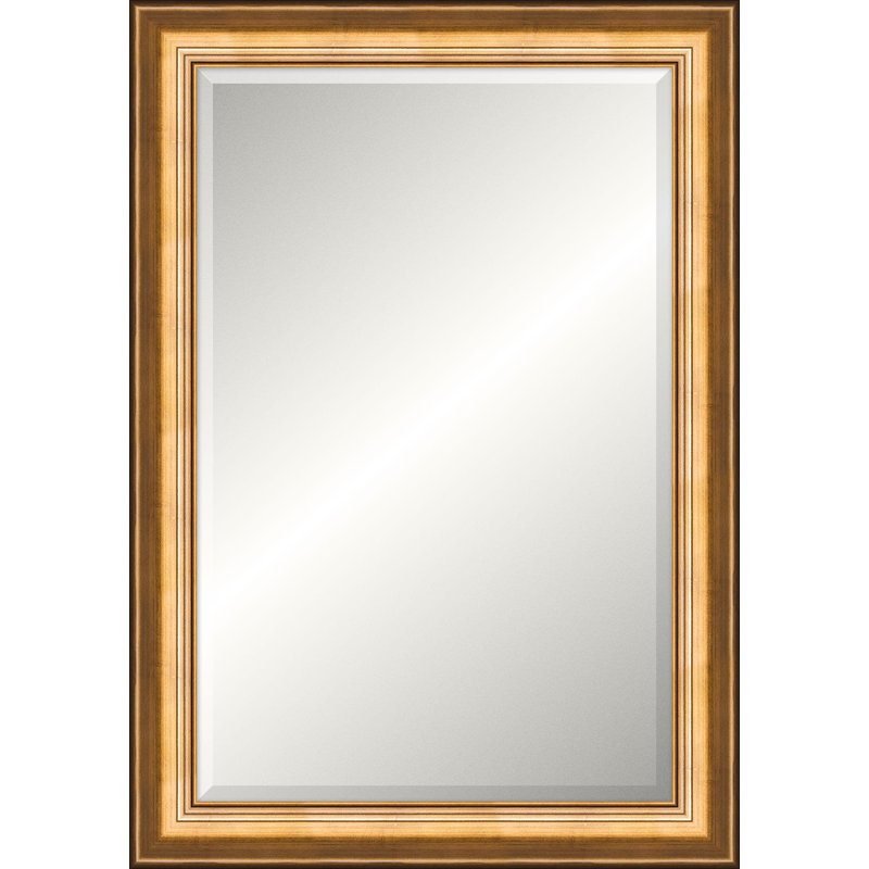Roslyn Solid Wood Beveled Mirror, 39.75" x 27.75", Rectangle