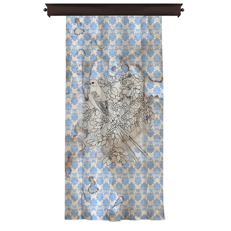 Rideau simple obscurcissant Merlyn Ikat