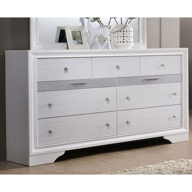 Commode contemporaine 1Pc, Blanc