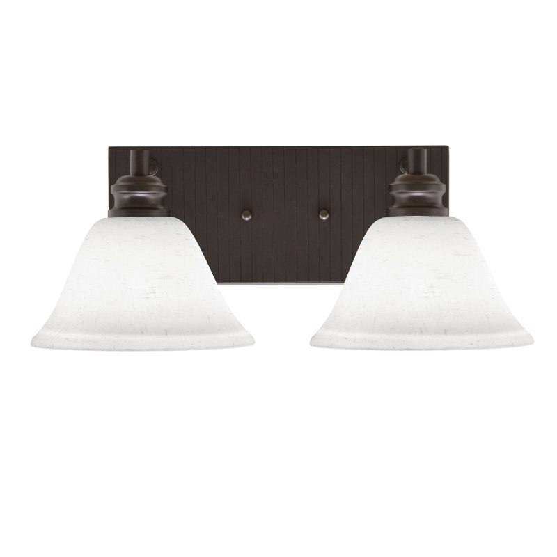 Éclairage pour meuble-lavabo à 2 lumières Jaretsi, Espresso