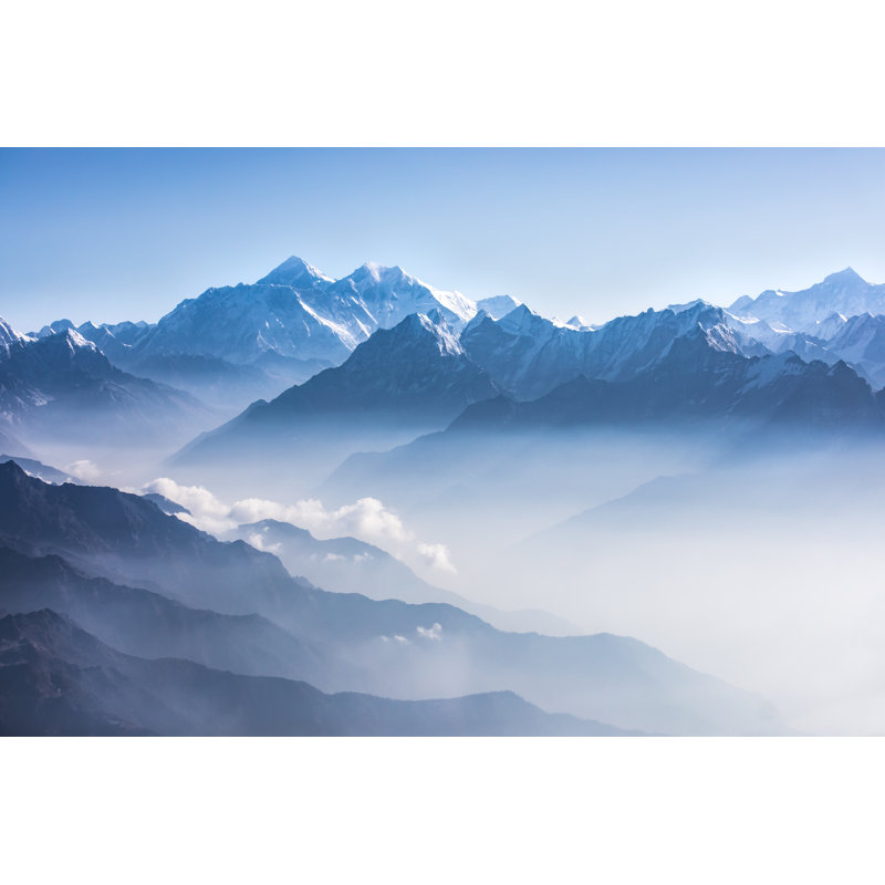 Daylight View Of Mount Everest by Kertu_ee - Wrapped Canvas Print, 30cm H x 46cm W x 3.8cm D