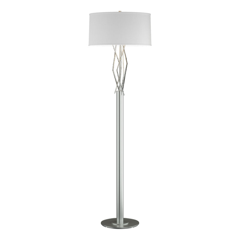 Brindille 61" Floor Lamp, Natural Anna, Vintage Platinum