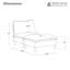Chaise longue sans accoudoirs Galene-15098421