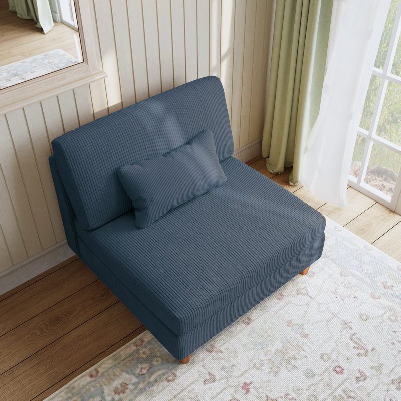 Upholstered Accent Chair, Navy