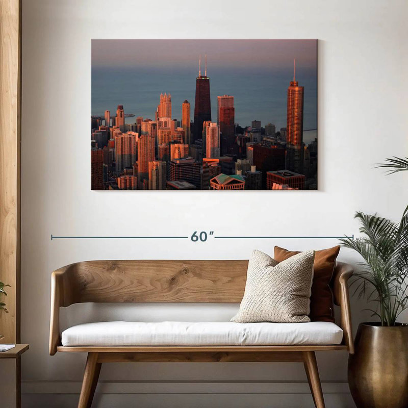 Sirci Chicago Sunset Glow, H 30 po x l 45 po