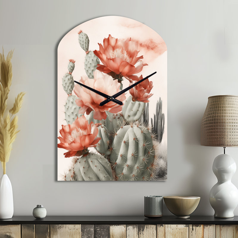 Horloge murale rouge cactus rouge, Moyenne