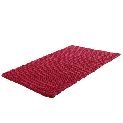 Piute Solid Colour Cotton 70cm X 120cm Area Rug