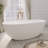 67'' Freestanding Bathtub Solid Surface Freestanding Deep Soaking Tubs