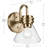 9.5" 1-Light Wall Sconce with Clear Glass-108202076