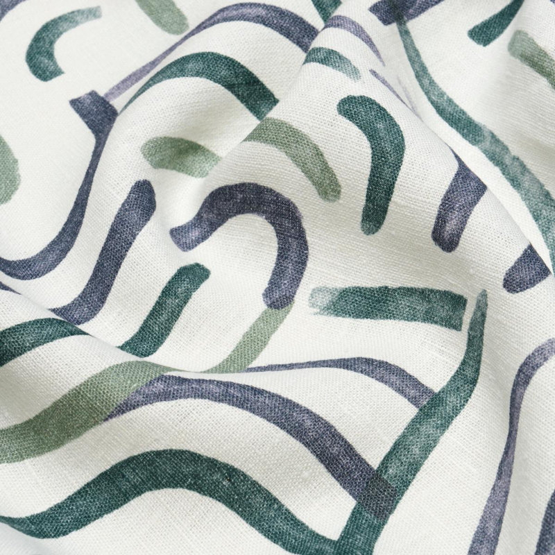 Tissu Schumacher, Bleu / vert