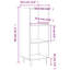 Bramfield 90cm H x 34.5cm W Standard Bookcase-375863703
