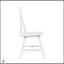Ensemble de table de salle à manger blanche 5 pièces avec 4 chaises Windsor de style campagnard, robuste et élégant
