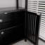 Armoire de rangement noire en bambou à grande capacité avec tablettes pour salle de bain et salon-1503554307