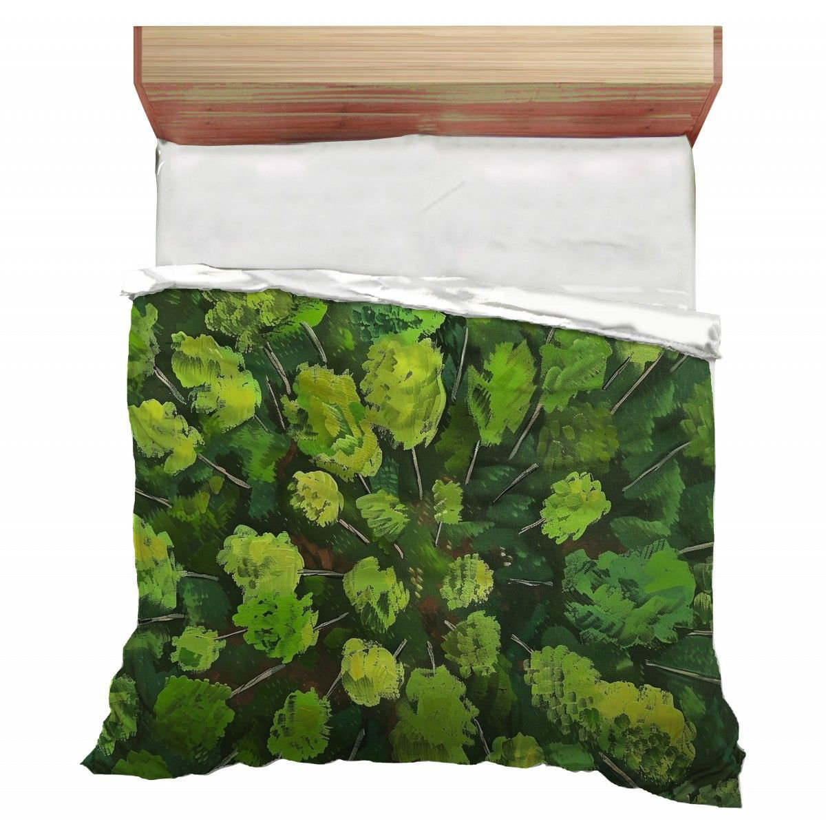 VisionDecor Treetops Bedding Nature Comforter Foliage - Wayfair Canada