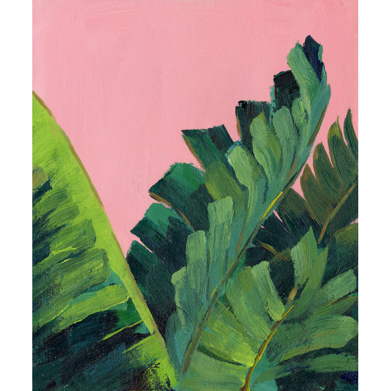 Fougères tropicales - reproduction d'art sur toile tendue, H 48 po x l 32 po