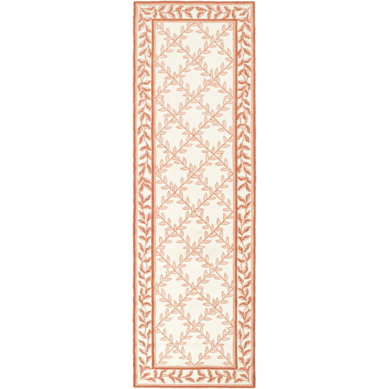 Taran Easy Care Hand Hooked Performance Floral Rug, Runner 2'6" x 10'
