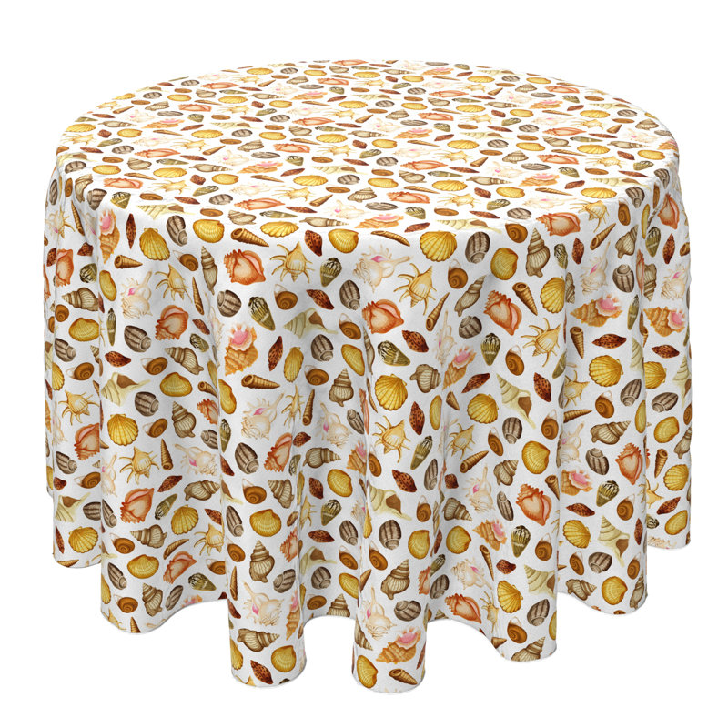 Round Cotton Twill Tablecloth
