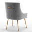 Chaise d'appoint en velours beige Baudel-1563904542