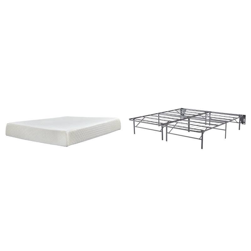 Matelas et base de lit en mousse à mémoire de forme ferme de 10 po Signature Design par Ashley, Très grand
