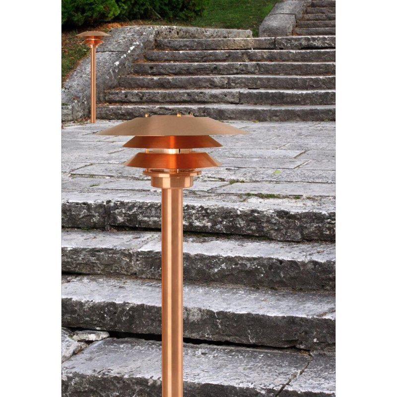 Metal Pathway Lights, Copper