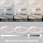 Ventilateur 19,7 pouces avec lumières RVB de couleur tricolore, température du vent réglable à 6 vitesses, rotation positive et négative-1655737979