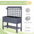 Outsunny 41" Raised Garden Bed With Trellis On Wheels, Wooden Elevated Planter Box With Legs And Bed Liner, For Flowers, Herbs & Vegetables-32870152