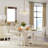 4 - Light Coastal Style Capiz Shell Crystal Drum Chandelier