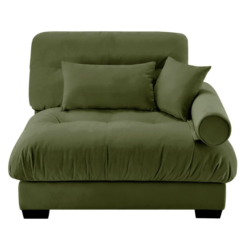 Canapé Milano RSF avec 3 coussins - vert olive, Vert olive