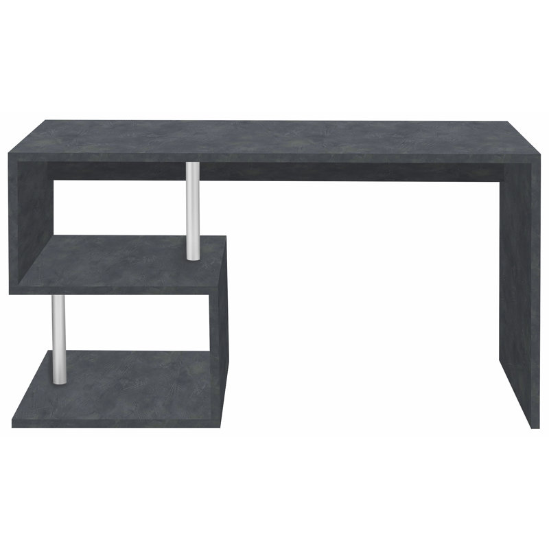Hoehne Desk, Black, 77.5cm H x 140cm W x 60cm D