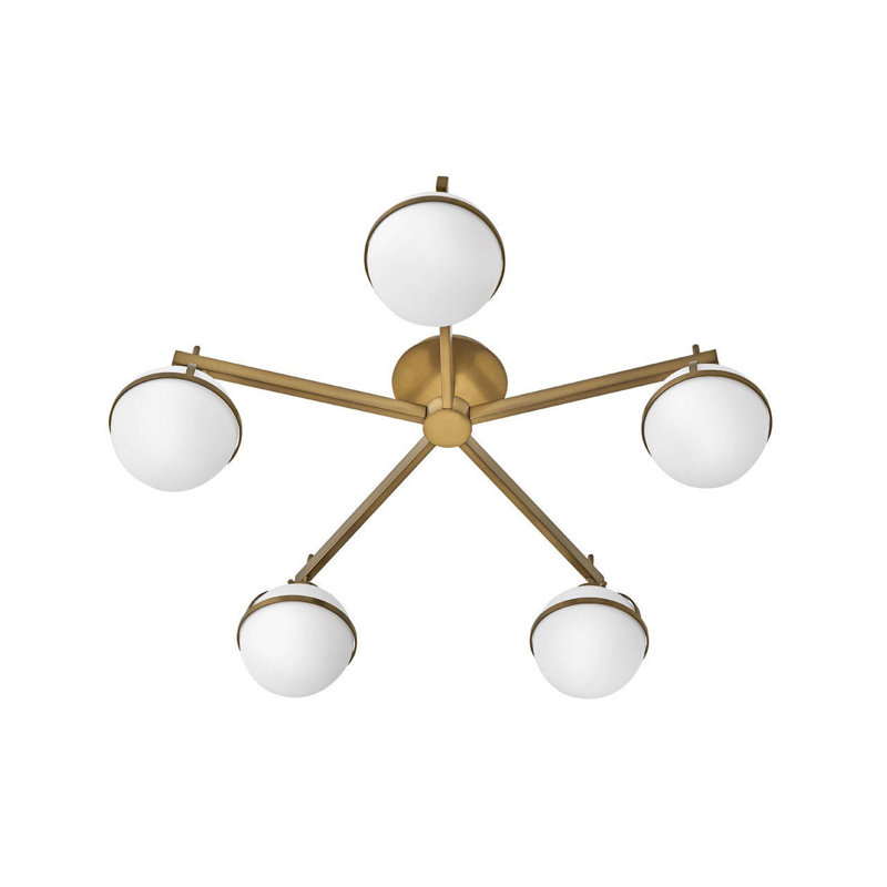 Arie Glass Semi Flush Mount