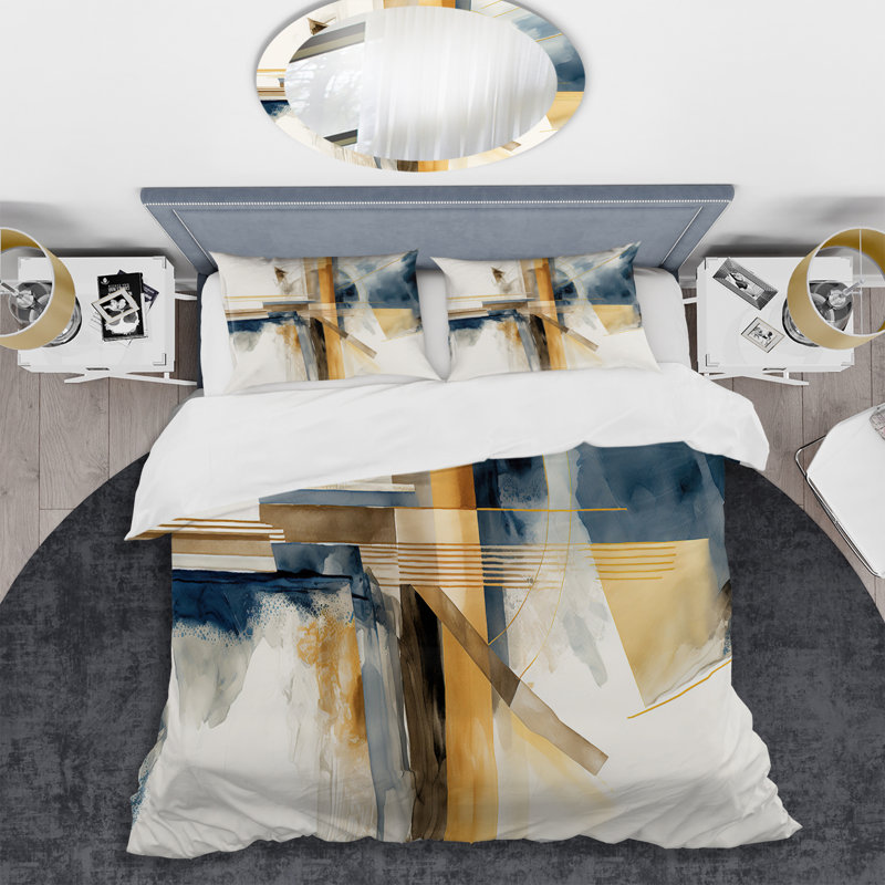 Ensemble de housse de couette Modern Modern, Housse de couette pour grand lit et 2 taies décor