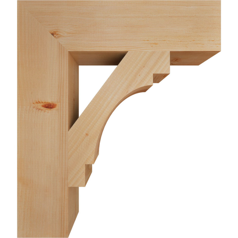 Support de bloc lisse Merced l 5 5 po x P 24 po x H 28 po, Douglas (lisse), H 28 po x l 6 po x P 24 po