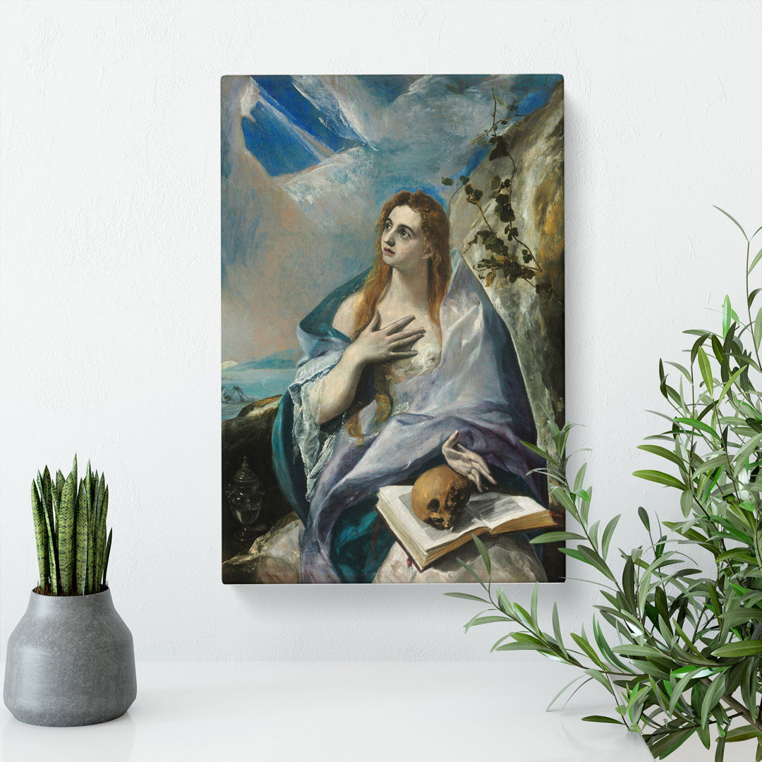 The Penitent Magdalene by El Greco - Wrapped Canvas