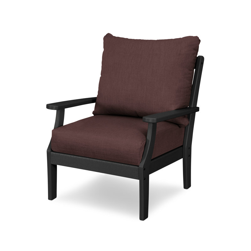 Fauteuil Braxton, Noir, Granit