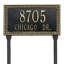 Egg and Dart 2-Line Lawn Address Sign-2093607060-2093607071