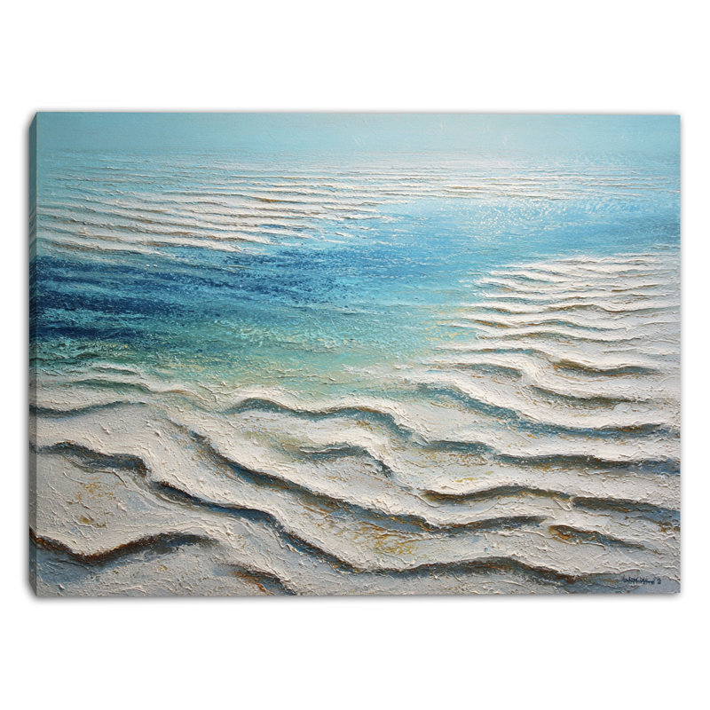 «Ocean Ripple Light», art mural sur toile tendue, H 16 po x l 24 po