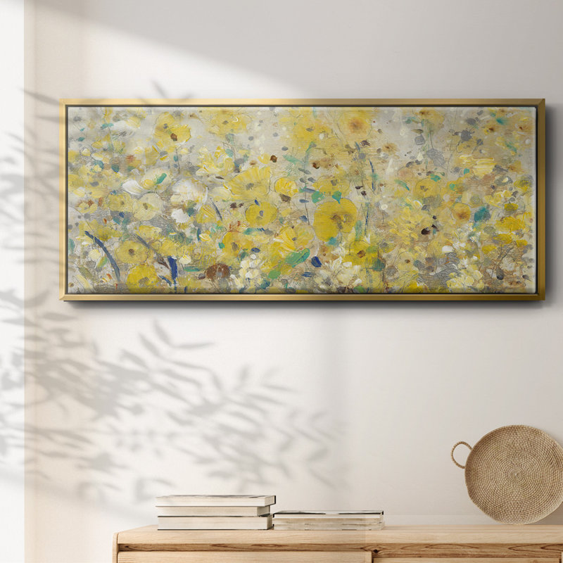 «Cheerful Garden I», toile encadrée, H 20 po x l 50 po