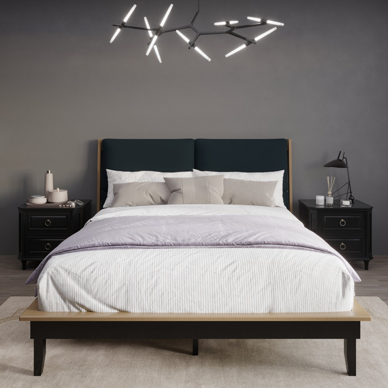 Keven Upholstered Platform Bed, King