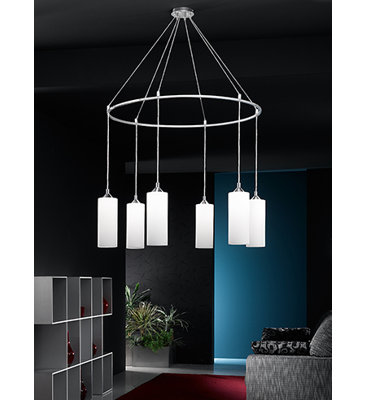6 - Light Chrome Cluster Pendant