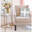Magnifique coussin décoratif transitionnel gris 20 po x 0,5 po x 20 po-674831602